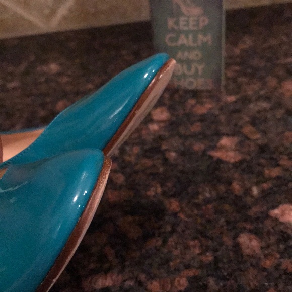 Kate Spade teal blue heels EUC - Picture 4 of 6